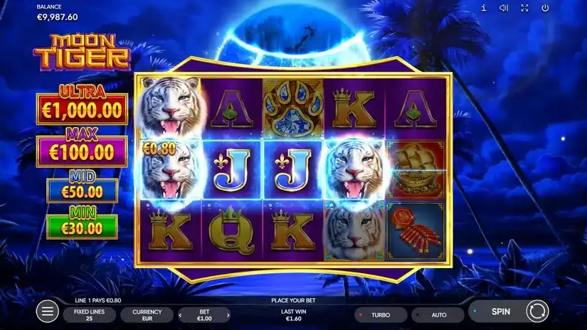 Moon Tiger slot screenshot 2