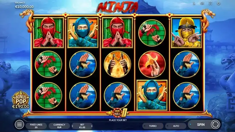 Ninja slot screenshot 1