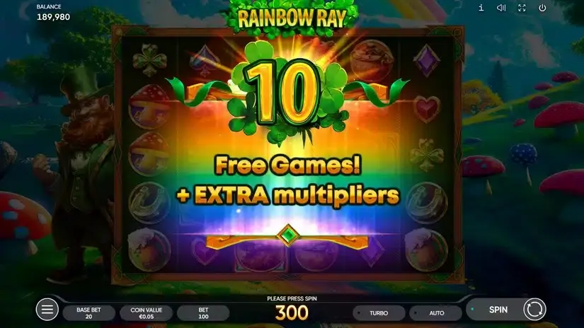 Rainbow Ray slot screenshot 3