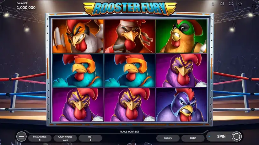 Rooster Fury slot screenshot 