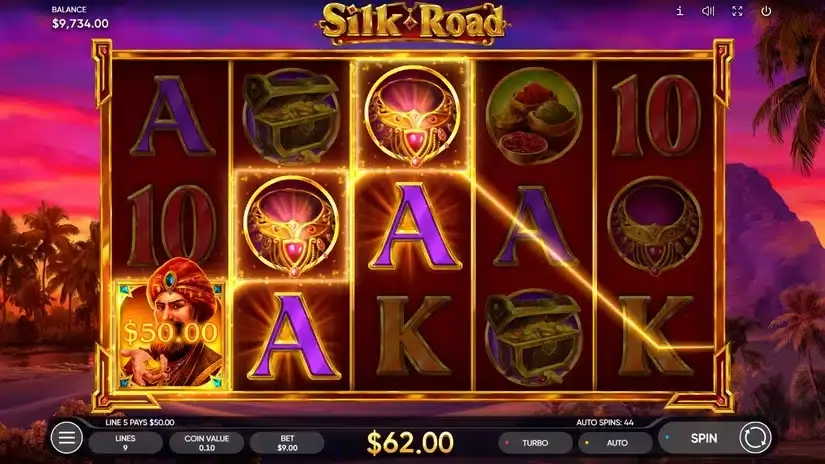 Silk Road slot screenshot 3