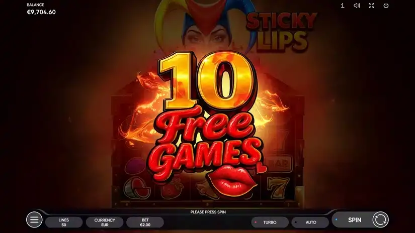 Sticky Lips slot screenshot 5