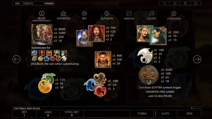 Tribe slot screenshot 2