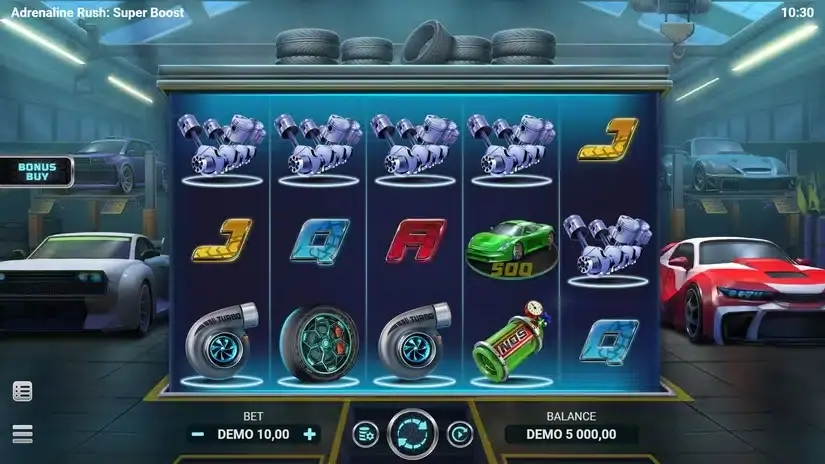Adrenaline Rush Super Boost slot screenshot 1