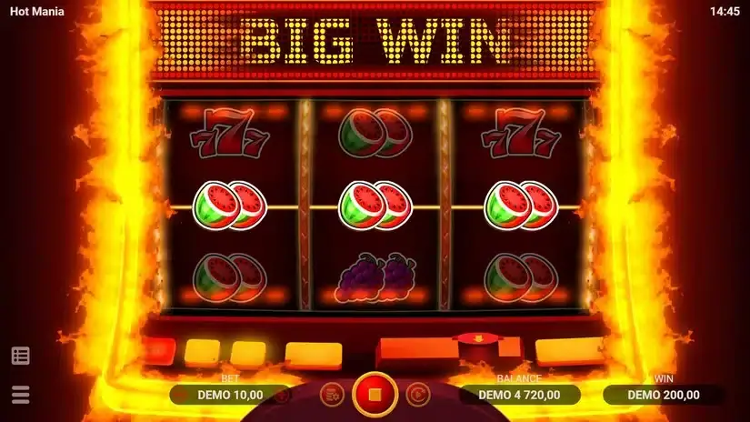 Hot Mania slot screenshot 3
