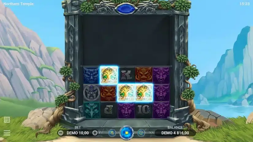 Northern Temple slot screenshot 2