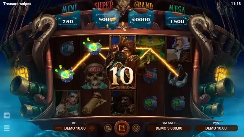 Treasure-snipes slot screenshot 2