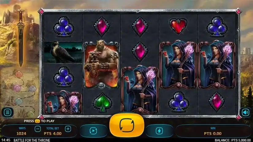 Battle for the Throne slot screenshot 1