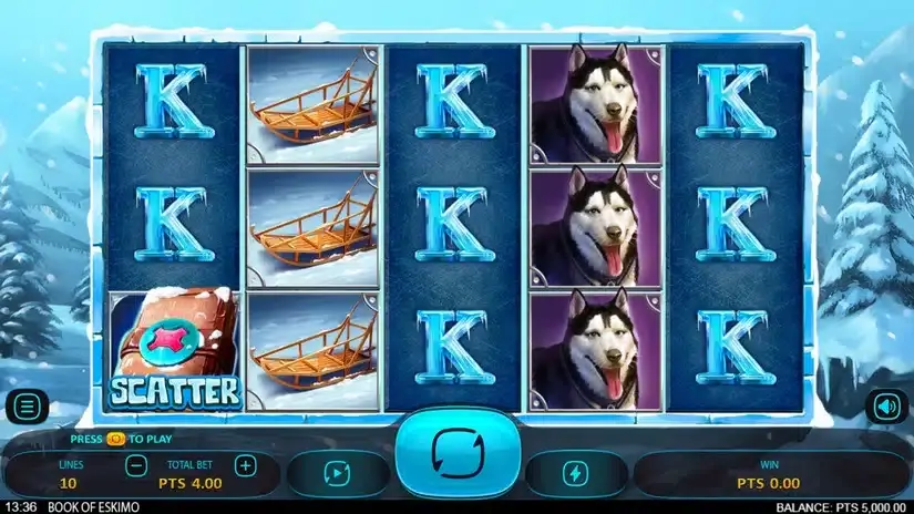 Book of Eskimo slot screenshot 1