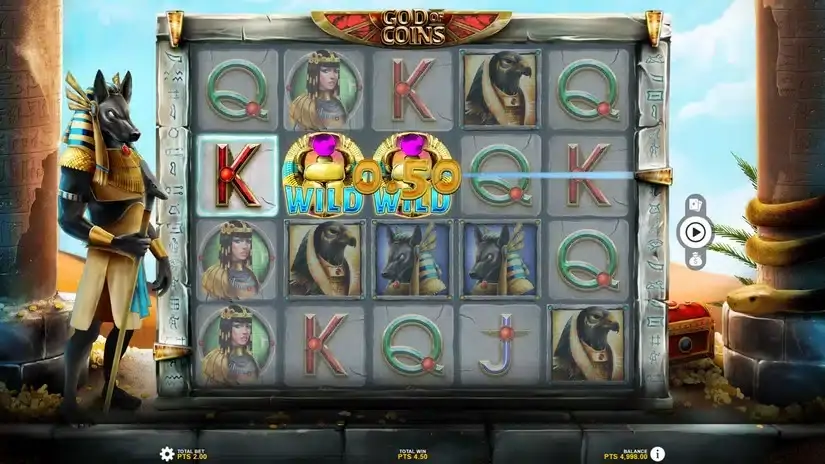 God Of Coins slot screenshot 2