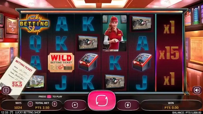 Lucky Betting Shop slot screenshot 