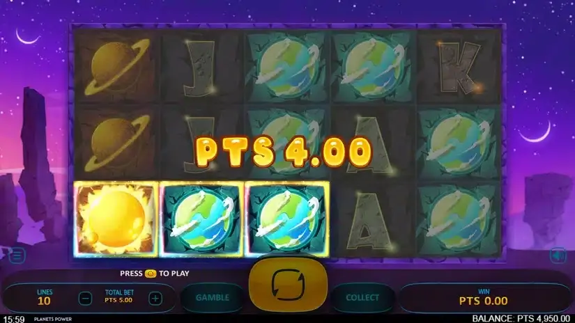 Planets Power slot screenshot 2