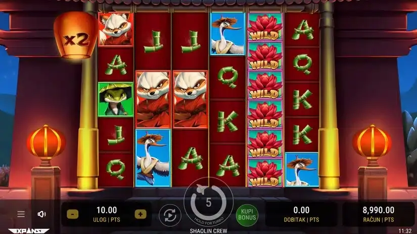 Shaolin Crew slot screenshot 4