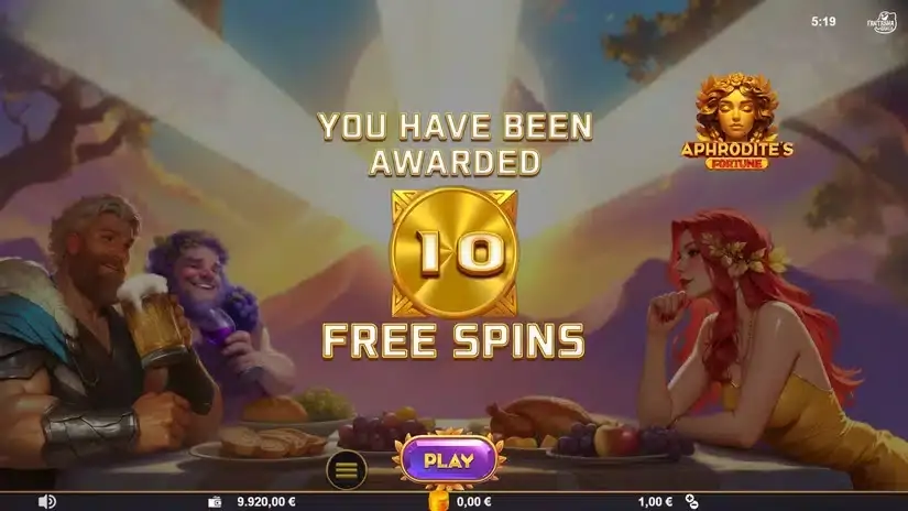 Aphrodite’s Fortune slot screenshot 3