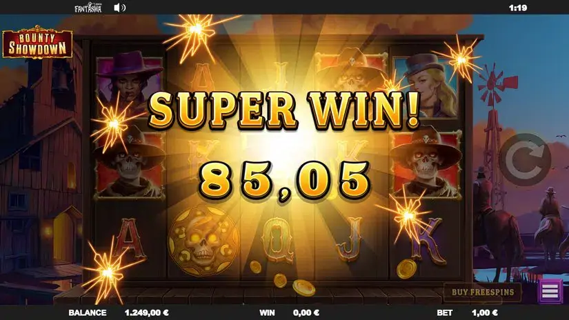 Bounty Showdown slot screenshot 4