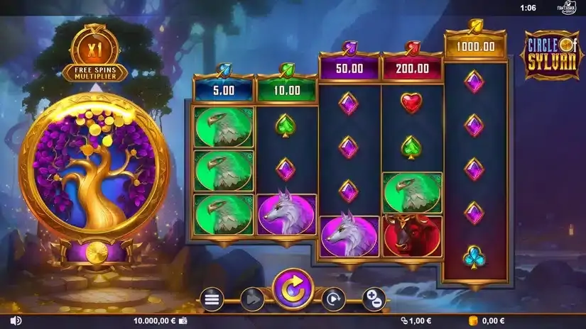 Circle of Sylvan slot screenshot 