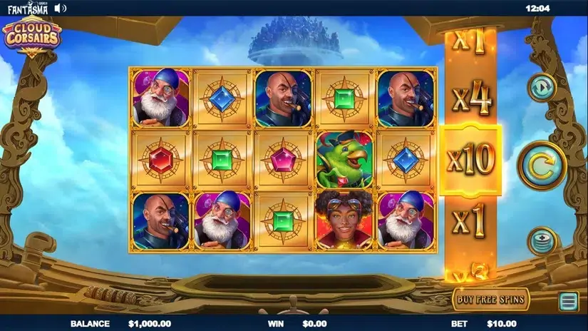Cloud Corsairs slot screenshot 