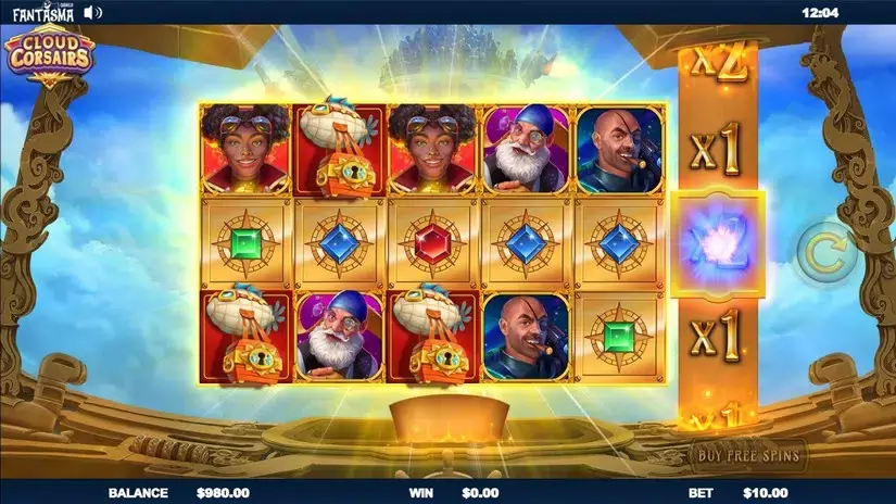 Cloud Corsairs slot screenshot 2