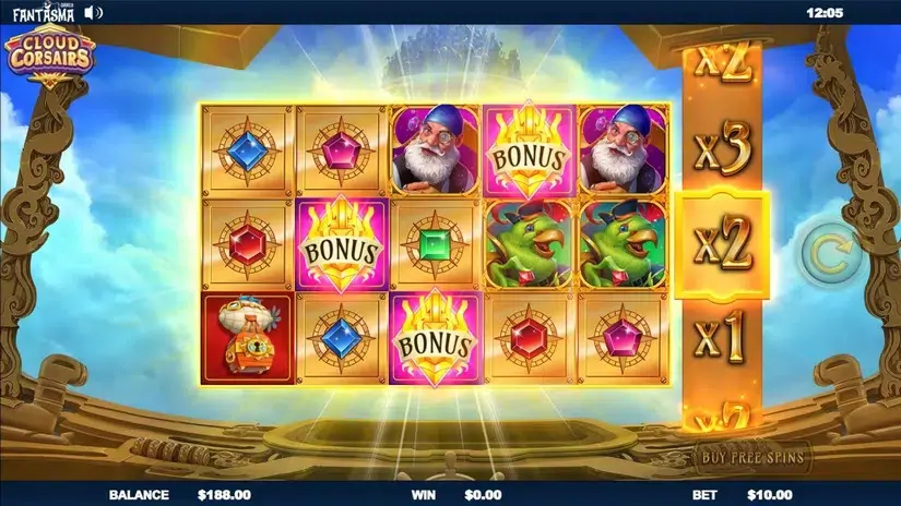 Cloud Corsairs slot screenshot 3