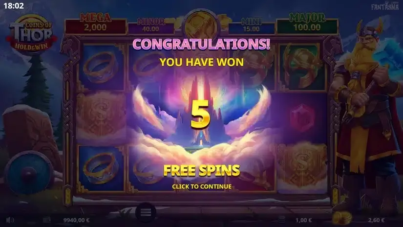 Coins of Thor slot screenshot 3