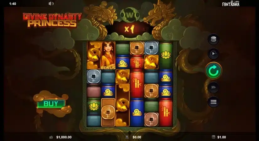 Divine Dynasty Princess slot screenshot 