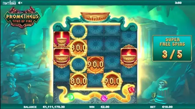 Prometheus Titan of Fire slot screenshot 2