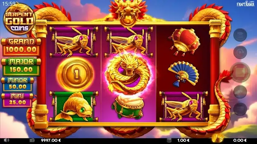 Serpent Gold Coins slot screenshot 3