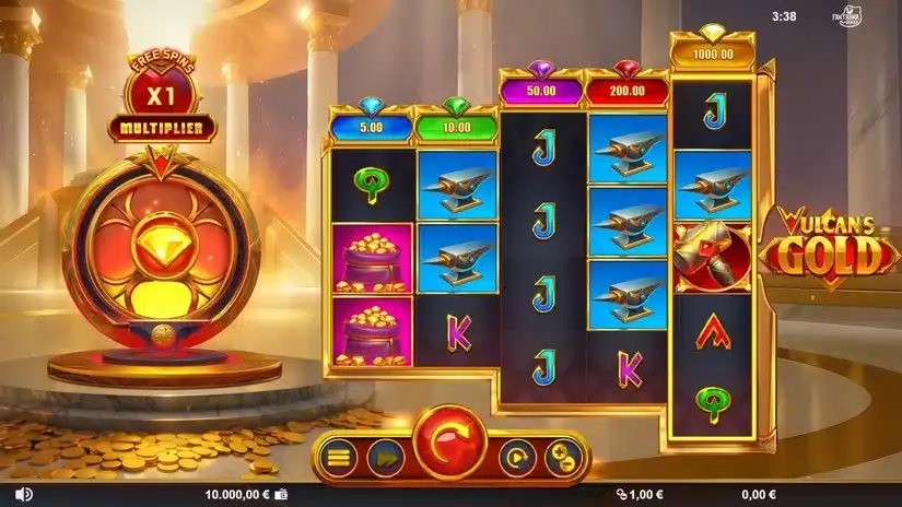 Vulcan’s Gold slot screenshot 1