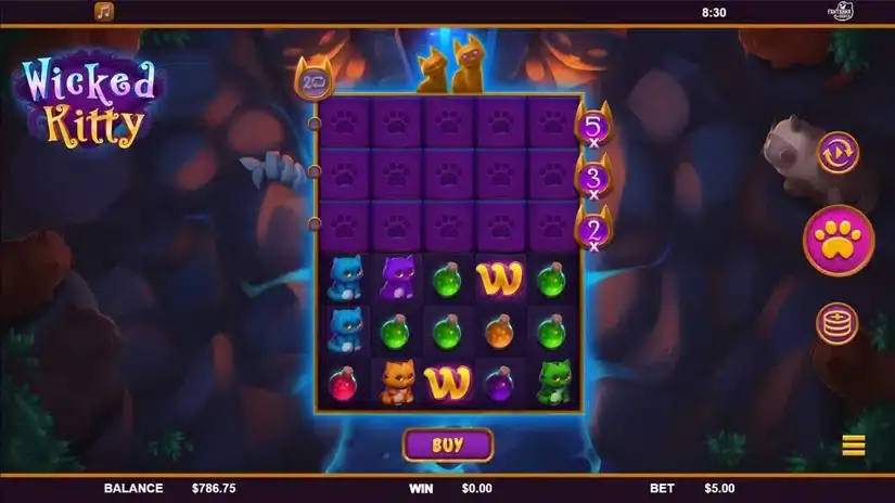 Wicked Kitty slot screenshot 