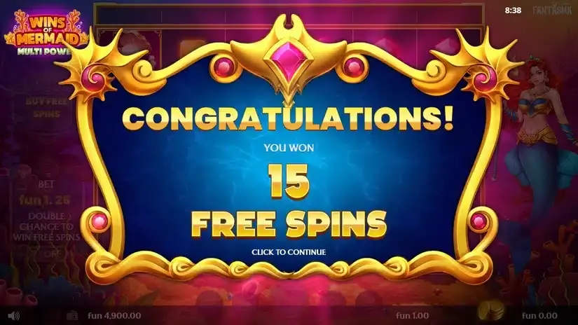 Wins of Mermaid Multipower slot screenshot 3