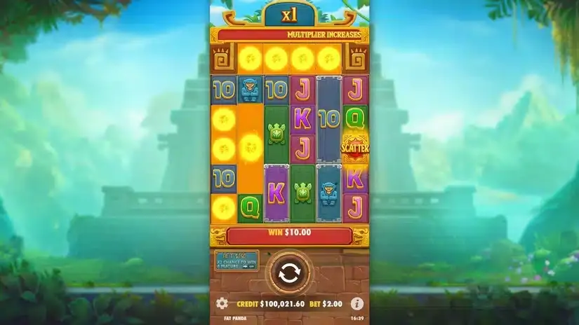 Fortune of Aztec slot screenshot 
