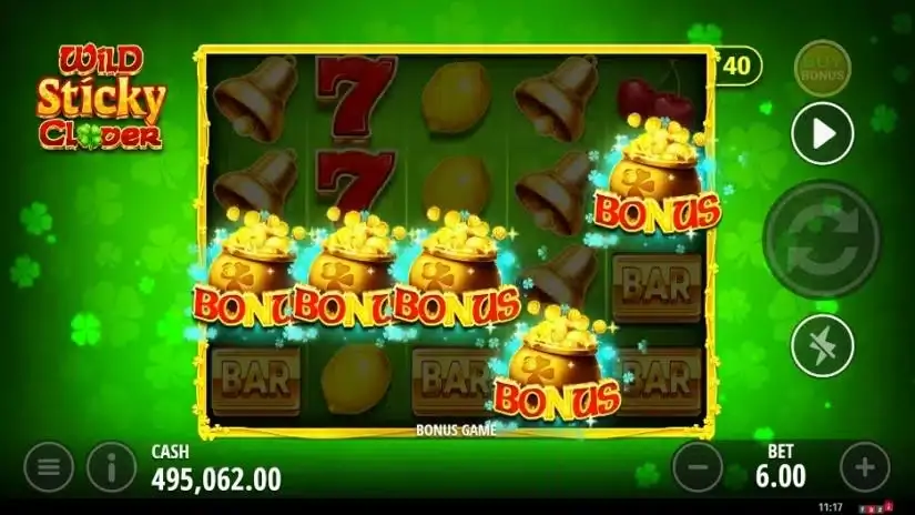 Wild Sticky Clover slot screenshot 4