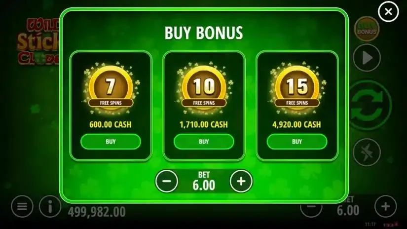 Wild Sticky Clover slot screenshot 5