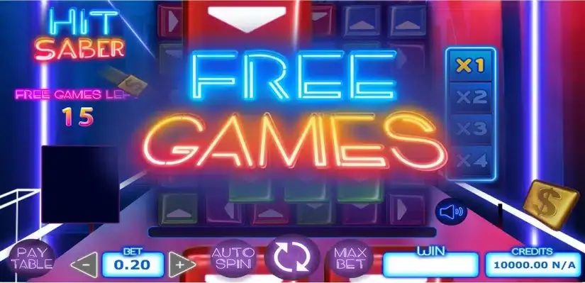 Hit Saber slot screenshot 2