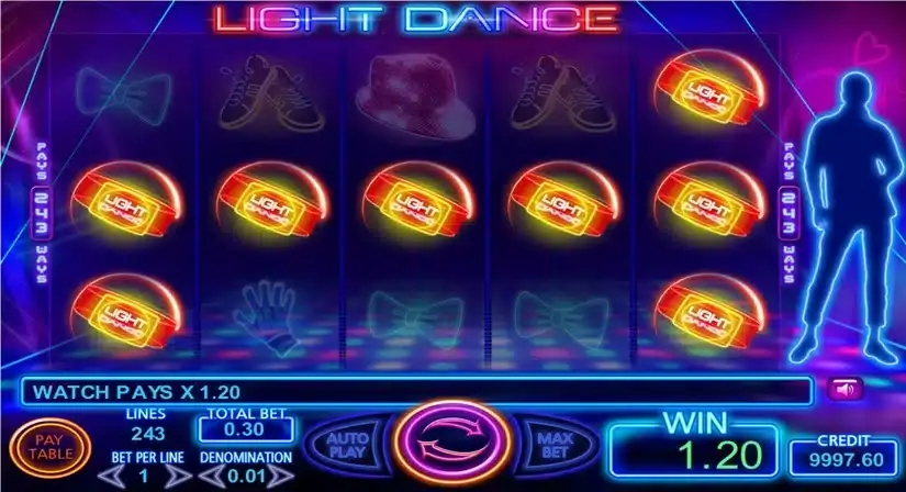 Light Dance slot screenshot 2