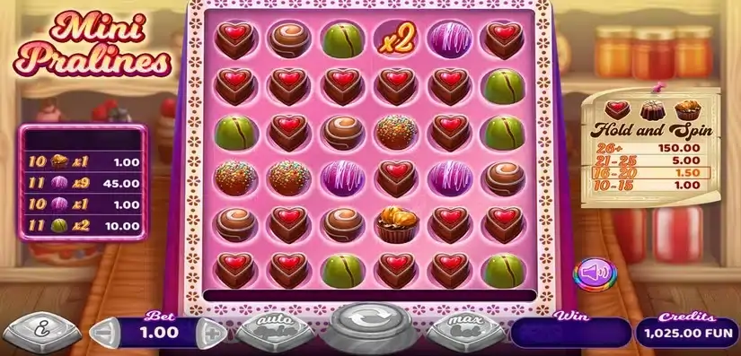 Mini Pralines slot screenshot 