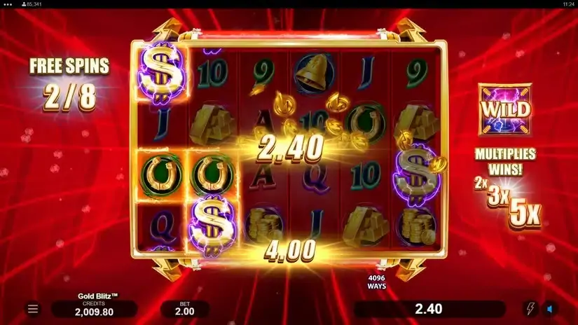 Gold Blitz slot screenshot 4