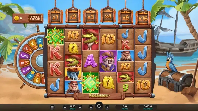 Wild Buccaneers Megaways slot screenshot 