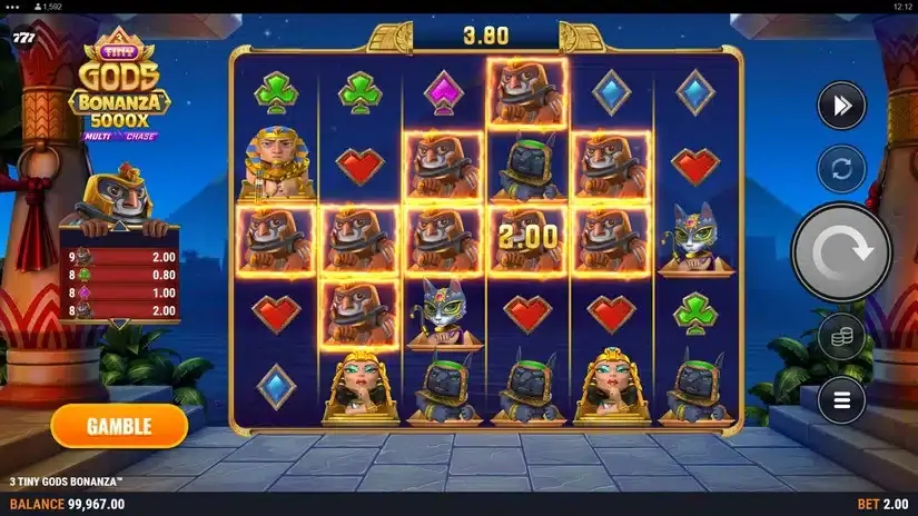3 Tiny Gods Bonanza slot screenshot 4