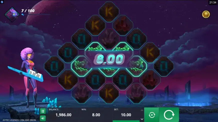 Astro Legends: Lyra and Erion slot screenshot 5