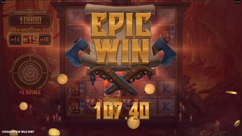 Cossacks the Wild Hunt slot screenshot 