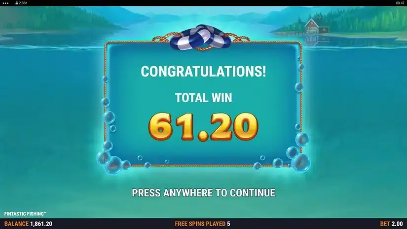 Fintastic Fishing slot screenshot 