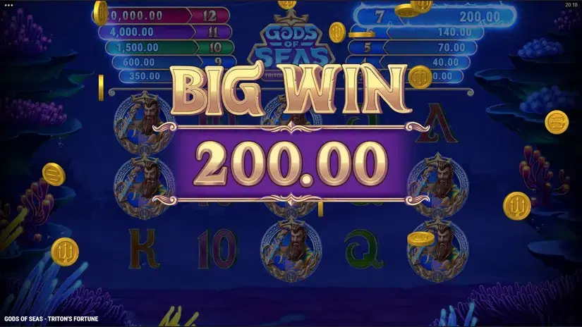 Gods of Seas Triton’s Fortune slot screenshot 