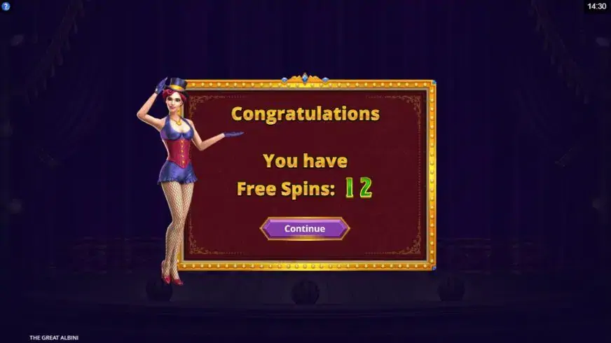 The Great Albini slot screenshot 5