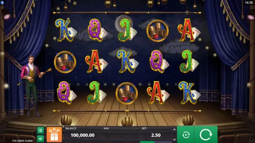 The Great Albini slot screenshot 
