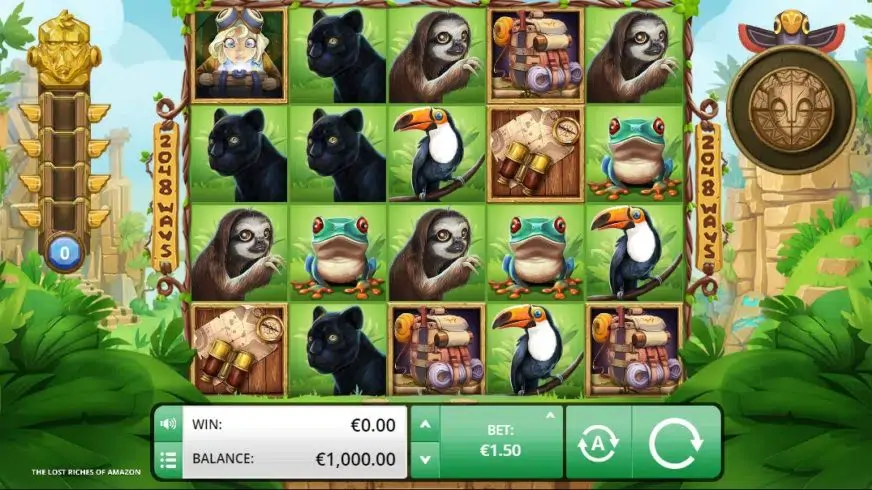 The Lost Riches of Amazon slot screenshot 1