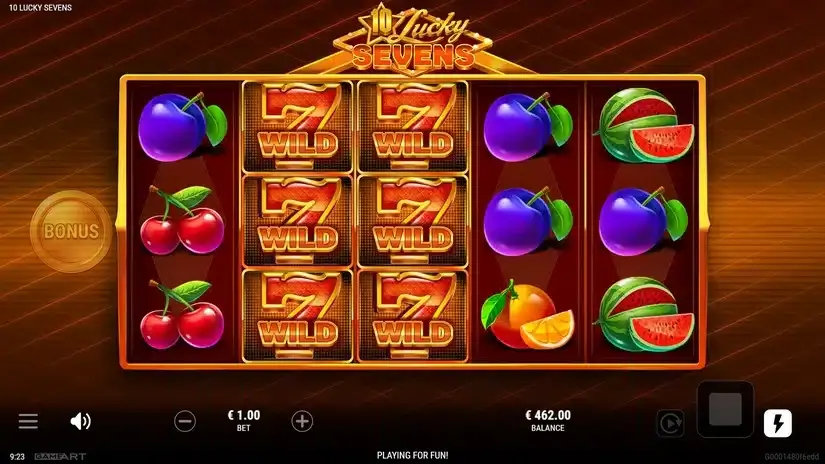 10 Lucky Sevens slot screenshot 3