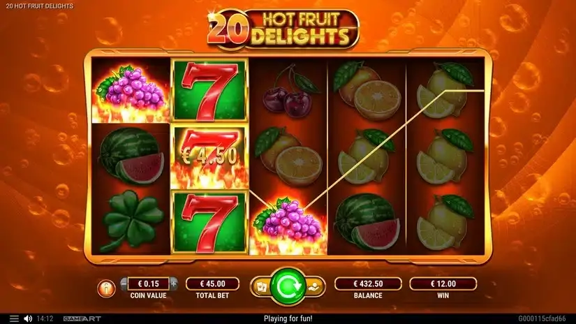 20 Hot Fruit Delights slot screenshot 5
