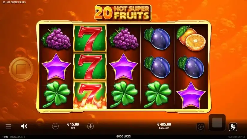 20 Hot Super Fruits slot screenshot 1
