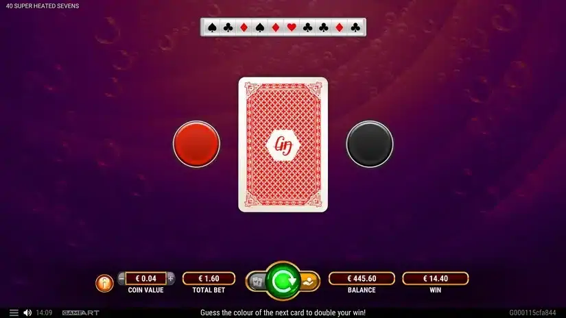 40 Super Heated Sevens slot screenshot 